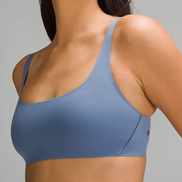 NEW Lululemon Wundermost Ultra-Soft Nulu Scoop-Neck Bralette Cups Oasis Blue - Picture 2 of 6
